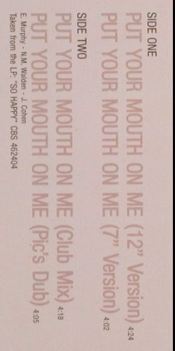 Murphy,Eddie: Put your mouth on me *4, CBS(65500 6), NL, 1989 - 12inch - H5337 - 1,00 Euro