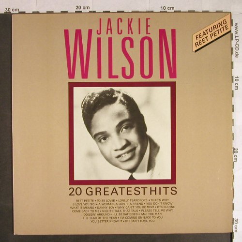 Wilson,Jackie: 20 Greatest Hits, Yesterdays Gold(YDG 15708), P, 1987 - LP - H744 - 5,00 Euro