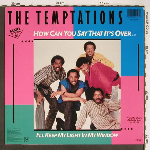 Temptations: How Can You Say It's Over+1, Gordy(NZ 40212 AF), D, 1984 - 12inch - H8503 - 1,00 Euro