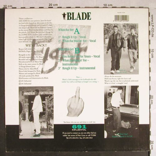 Blade: Rough it up/Whatcha Waitin' for+3, 691 Influential(BLADE 1204), , 1991 - 12inch - H861 - 9,00 Euro