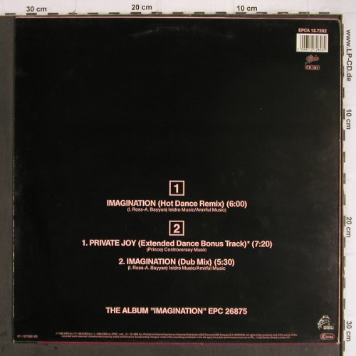 Jackson,La Toya: Imagination*2,hot d.rmx/Private Joy, Epic (EPCA 12.7282), NL, 1986 Typ: 12" Best.-Nr.: H8800 Preis: 1,00 Euro
