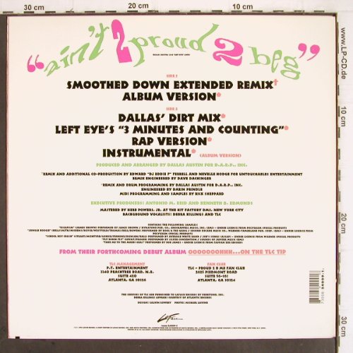 TLC: Ain't 2 Proud 2 Beg*6, La Face (73008-24009-1), US, 1992 Typ: 12" Best.-Nr.: V106 Preis: 5,00 Euro