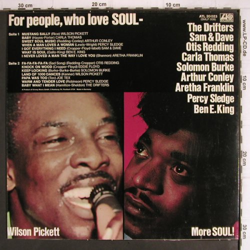 V.A.That's Soul 1: Wilson Pickett... Drifters, 14 Tr., Atlantic (ATL 20 023), D, 1973 Typ: LP Best.-Nr.: V1272 Preis: 7,50 Euro