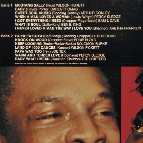 V.A.That's Soul 1: Wilson Pickett... Drifters, 14 Tr., Atlantic (ATL 20 023), D, 1973 Typ: LP Best.-Nr.: V1272 Preis: 7,50 Euro