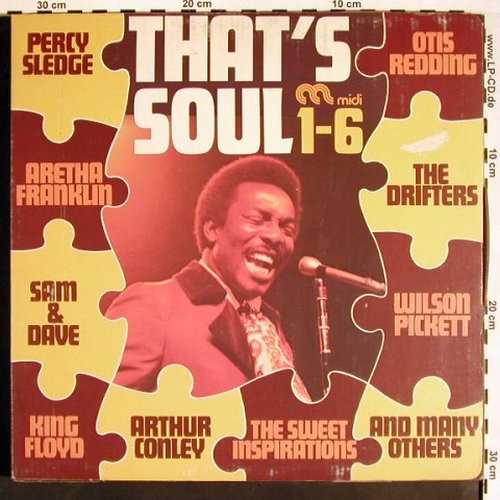 V.A.That's Soul 1-6: Wilson Pickett-Consumer Rapport,Box, Midi(*5)Atlantic(*1) (MID 60 152), D(3.1 vg+) Typ: 6LP Best.-Nr.: V1563 Preis: 24,00 Euro