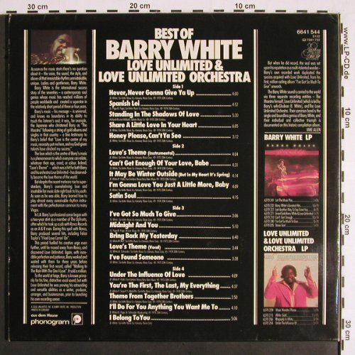 White,Barry & Love Unlimited: Best Of, Foc, incl. Poster, 20th Century Rec. (6641 544), D Typ: 2LP Best.-Nr.: V1866 Preis: 9,00 Euro