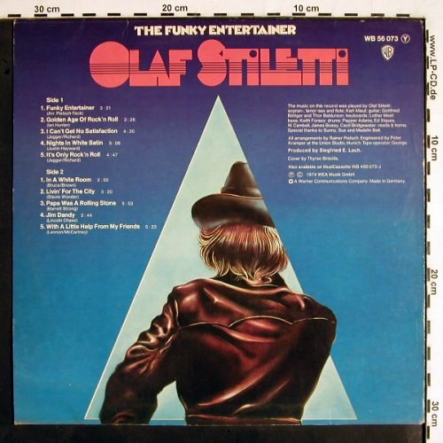 Stiletti,Olaf: More From The Funky Entertainer, WB, Musterplatte (WB 56 073), D, 1974 Typ: LP Best.-Nr.: V1959 Preis: 6,00 Euro