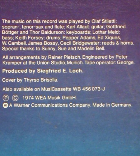Stiletti,Olaf: More From The Funky Entertainer, WB, Musterplatte (WB 56 073), D, 1974 Typ: LP Best.-Nr.: V1959 Preis: 6,00 Euro