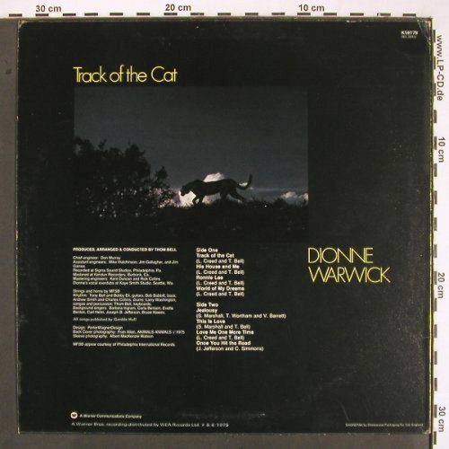 Warwicke,Dionne: Track of the Cat, WB(K56178), UK, 1975 - LP - V2028 - 9,00 Euro