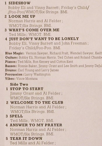 Blue Magic: Same, woc, Atlantic wh.Muster/Promo(ATL 40 532), D, 1973 - LP - V2047 - 9,00 Euro