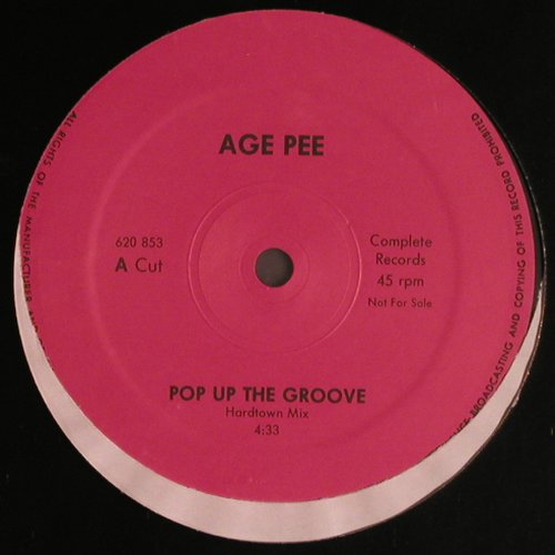 Age Pee: Pop up the groove *2, Complete Records(620 853), D, 1988 - 12inch - V2541 - 4,00 Euro