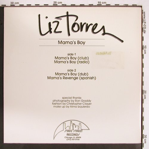 Torres,Liz: Mama's Boy*3+1, 33rpm, State Street Records (S.S.R. 1006), US, 1987 Typ: 12" Best.-Nr.: V2547 Preis: 4,00 Euro