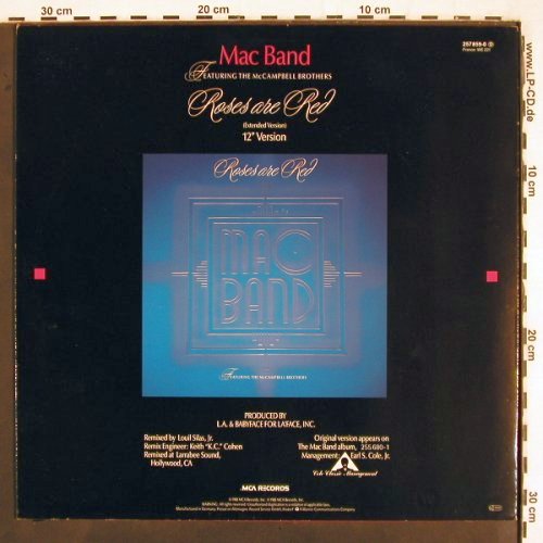 Mac Band: Roses are Red, MCA(257 859-0), D, 1988 - 12inch - V2784 - 4,00 Euro