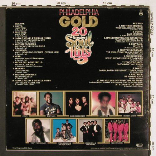 V.A.Philadelphia Gold: 20 Greatest Soul Hits, Philadelphia Intern.Rec. (PIR 86049), NL, 1978 Typ: LP Best.-Nr.: V3183 Preis: 9,00 Euro