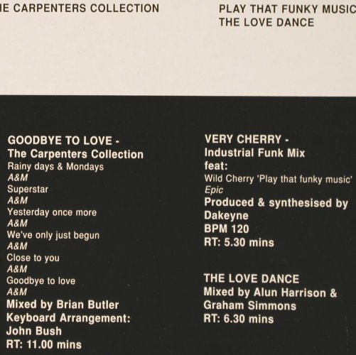 V.A.DMC February  91 - One: CarpentersColl,VeryCherry ind.fnkmx, DMC (DMC 97/1), UK, 1991 Typ: 12" Best.-Nr.: V3388 Preis: 9,00 Euro