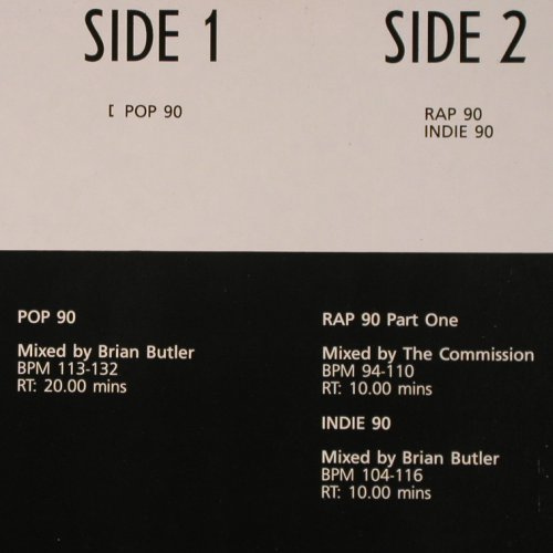 V.A.DMC December 90 - Two: Pop 90,BrianButler, Rap/Indie 90, DMC (DMC 95/2), UK, 1990 Typ: LP Best.-Nr.: V3406 Preis: 12,50 Euro