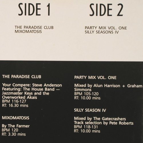 V.A.DMC December 90 - Three: Paradise Club,Mixomatosis,SillySeas, DMC (DMC 95/3), UK, 1990 Typ: LP Best.-Nr.: V3407 Preis: 12,50 Euro