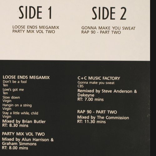 V.A.DMC January 91 - One: Loose End MegMx,PartyMix,C+C Mus, DMC (DMC 96/1), UK,m-/vg+, 1991 Typ: LP Best.-Nr.: V3408 Preis: 9,00 Euro