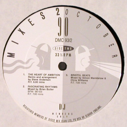 V.A.DMC October 90 Mixes - 2: Betty Boo MiniMx,Friends,Reasons, DMC (DMC 93/2), UK, 1990 Typ: LP Best.-Nr.: V3410 Preis: 12,50 Euro