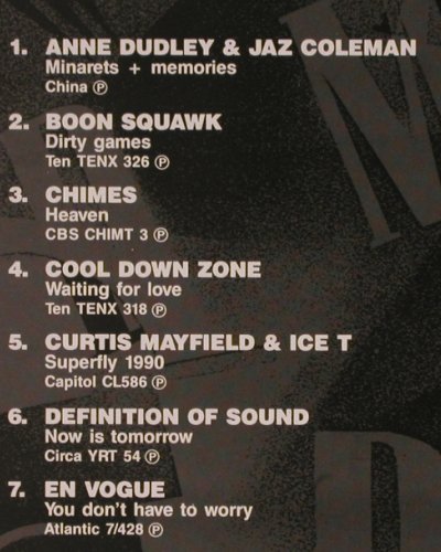 V.A.DMC September 90 - Previews: AnneDudley,BoonSqawk,X-Clan, DMC (DMC 92/3), UK, 1991 Typ: LP Best.-Nr.: V3417 Preis: 9,00 Euro