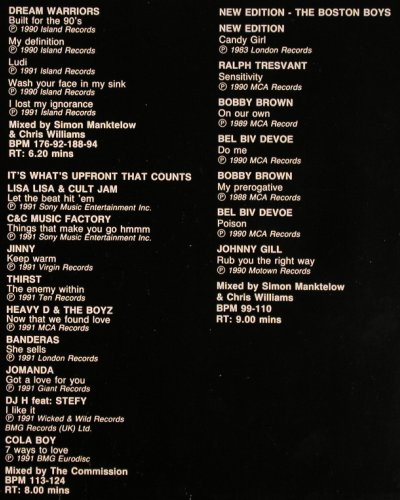 V.A.DMC July 91 - Three: Dream Warriors,Liss Lisa,NewEdition, DMC (DMC 102/3), UK, 1991 Typ: LP Best.-Nr.: V3479 Preis: 12,50 Euro