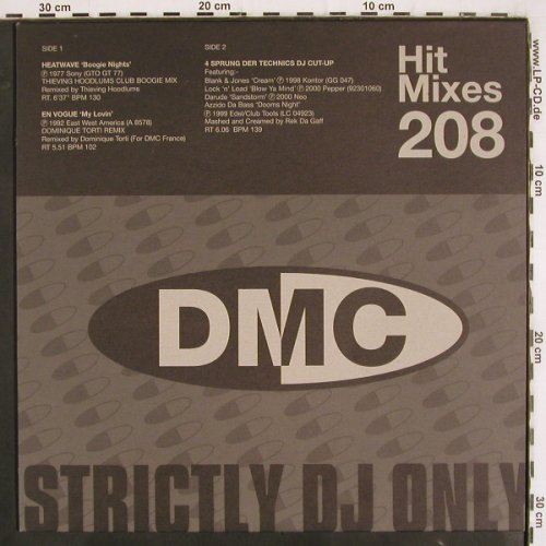 V.A.Hit Mixes 208: Heatwave, En Vogue, 4 Sprung d.Tech, DMC (DMC 208.3), UK, 1999 Typ: 12" Best.-Nr.: V3511 Preis: 12,50 Euro