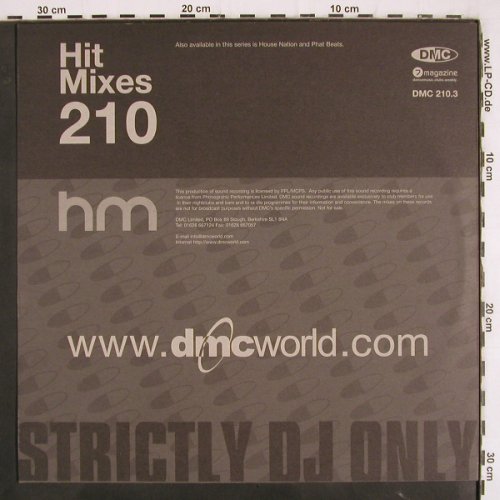 V.A.Hit Mixes 210: B'52's, Wild Cherry, DJ Cut-Up, DMC (DMC 210.3), UK, 2000 Typ: 12" Best.-Nr.: V3512 Preis: 12,50 Euro
