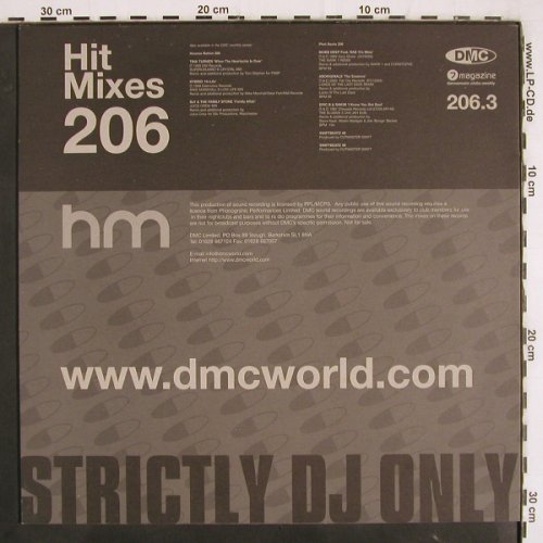 V.A.Hit Mixes 206: Des Mitchell,Martha Wash,M.Jackson, DMC (DMC 206.3), UK, 2000 Typ: 12" Best.-Nr.: V3514 Preis: 12,50 Euro
