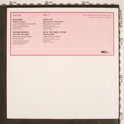 V.A.Hit Mixes 200/3: BlackBox,G.Benson,Deee-Lite,Sly&tFS, DMC (DMC 200/3), UK, m /vg+, 1999 Typ: 12" Best.-Nr.: V3517 Preis: 12,50 Euro