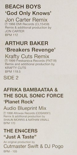 V.A.Phat Beats 200/2: BeachBoys,ArthurBaker,AfrikaB., DMC (DMC 200/2), UK, m /vg+, 1999 Typ: 12" Best.-Nr.: V3532 Preis: 9,00 Euro