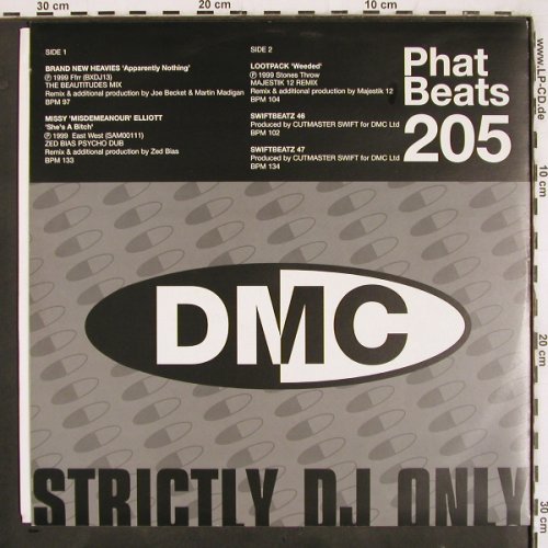 V.A.Phat Beats 205/2: Brand New Heavies,MissyElliott,Loot, DMC (DMC 205.2), UK, 2000 Typ: 12" Best.-Nr.: V3535 Preis: 9,00 Euro
