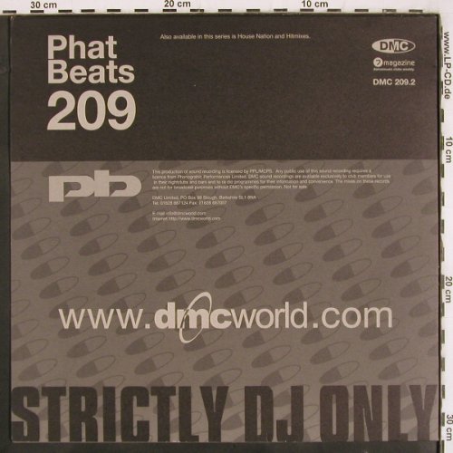 V.A.Phat Beats 209/2: DJ Bombjack,GrandmFlash,TearsfFears, DMC (DMC 209.2), UK, 2000 Typ: 12" Best.-Nr.: V3536 Preis: 9,00 Euro