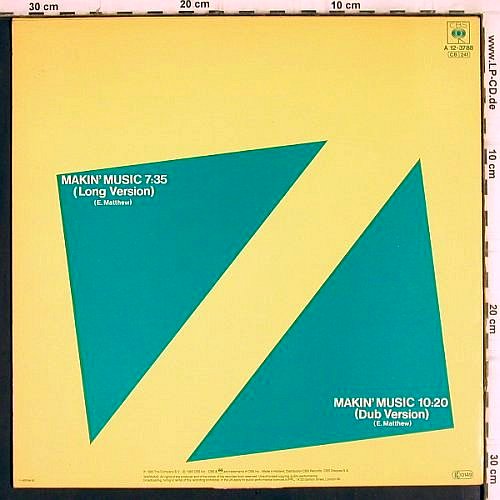 Gary's Gang: Makin' Music* 2 (long/dub), CBS (A 12-3788), NL, 1983 Typ: 12" Best.-Nr.: V851 Preis: 5,00 Euro