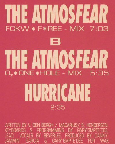 Cozmozone  introd.Beverlee: The Atmosfear*2 / Hurricane, Dance Street (DST 1009-12), D, 1990 Typ: 12" Best.-Nr.: V854 Preis: 4,00 Euro