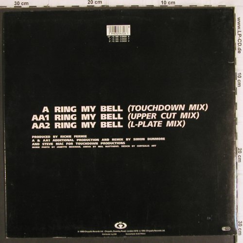 Monie Love vs Adeva: Ring my Bell  mix *3, Cooltempo(1C 060-323632), EEC, 1990 - 12inch - V856 - 4,00 Euro