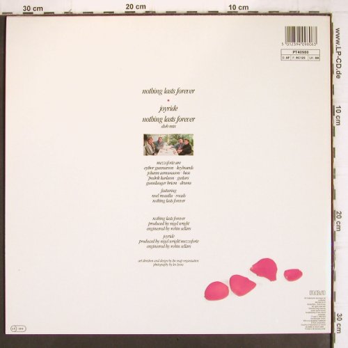 Mezzoforte: Nothing Lasts Forever *2 /Joyride, RCA (PT 40980), D, 1986 Typ: 12" Best.-Nr.: V972 Preis: 3,00 Euro