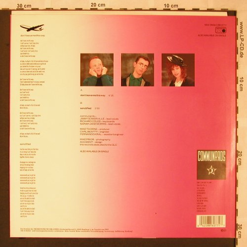 Communards: Don't Leave Me This Way+1, Metronome(886 077-1), D, 1986 - 12inch - X1953 - 4,00 Euro