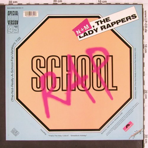 N+M, the Lady Rappers: School Rap*3, Injection/Polydor(885 354-1), NL, 1986 - 12inch - X2223 - 2,00 Euro