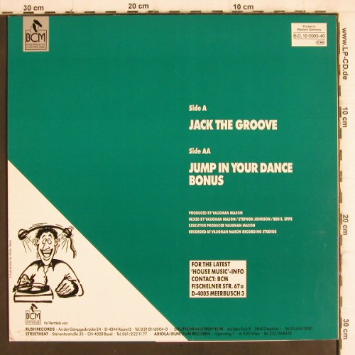 Raze: Jack The Groove, BCM (B.C. 12-2005-40), D, 1987 Typ: 12" Best.-Nr.: X2332 Preis: 2,00 Euro