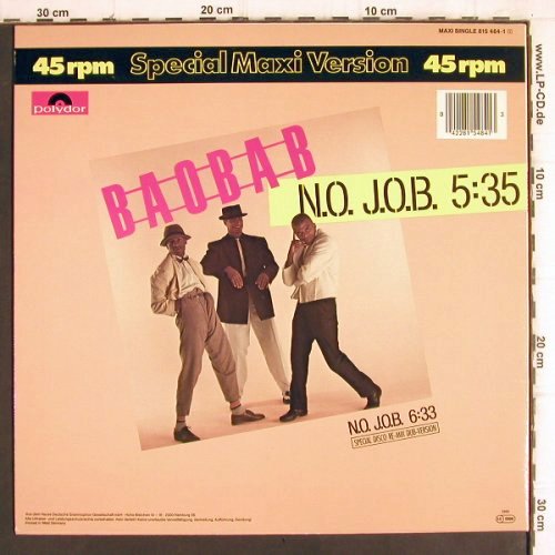 Baobab: N.O. J.O.B.*2, Polydor(815 484-1), D, 1983 - 12inch - X2370 - 4,00 Euro