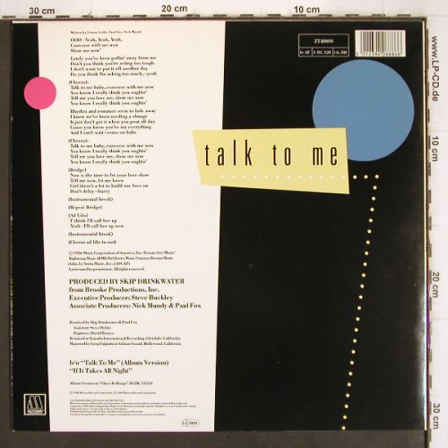 De Barge,Chico: Talk to me *2/If it takes all night, Motown (ZT 40888), D, 1986 Typ: 12" Best.-Nr.: X2621 Preis: 2,00 Euro