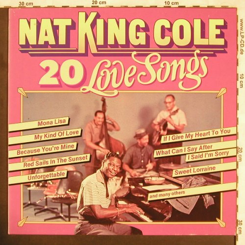 Cole,Nat King: 20 Love Songs, MP Records(MP 666007), I, 1983 - LP - X3653 - 5,00 Euro