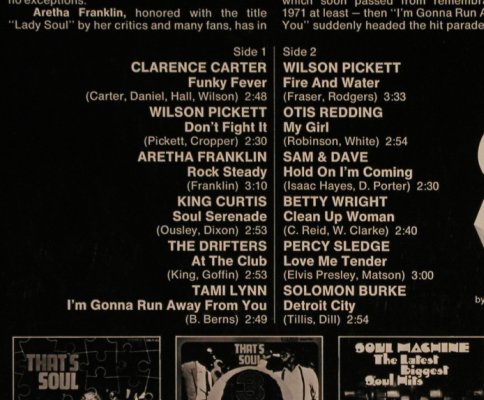V.A.That's Soul 4: Clarence Parker...Solomon Burke, Midi(MID 20 044), D,12Tr., 1972 - LP - X4101 - 5,00 Euro