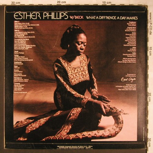 Phillips,Esther - W/Beck: What a Diff'rence a day Make, Kudu(KU 23), I, 1975 - LP - X4777 - 9,00 Euro