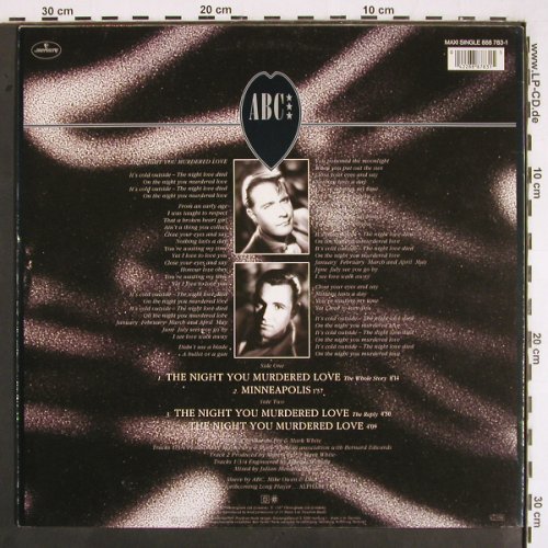 ABC: The Night You Murdered Love*3+1, Mercury(888 783-1), D, 1987 - 12inch - X5122 - 4,00 Euro