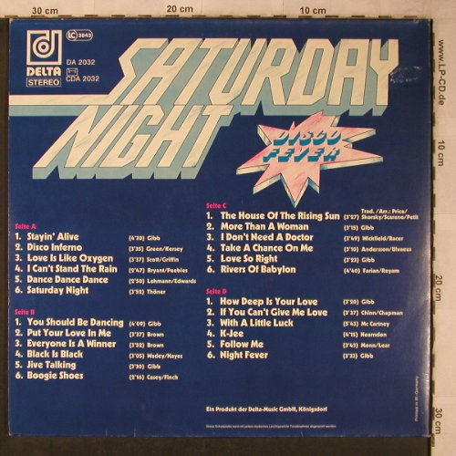 V.A.Saturday Night: Disco Fever, Foc (rip-off ?), Delta (DA 2032), D Typ: 2LP Best.-Nr.: X5661 Preis: 9,00 Euro