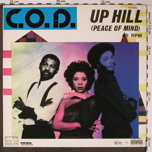 C.O.D.: Up Hill(peace of mind), Bellaphon (120 19 004), D, 1984 Typ: 12" Best.-Nr.: X6357 Preis: 6,00 Euro