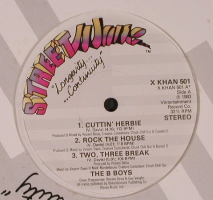 B Boys: Cuttin' Herbie*2+3, FLC, m /vg-, Street Wave (X KHAN 501), UK, 1983 Typ: 12" Best.-Nr.: X6386 Preis: 5,00 Euro