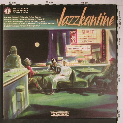 Jazzkantine: Same, Foc, m /vg+, a/b tr.1 <~~, BMG Ariola Hamburg (7432123287 1), NL, 1994 Typ: 2LP Best.-Nr.: X6397 Preis: 30,00 Euro