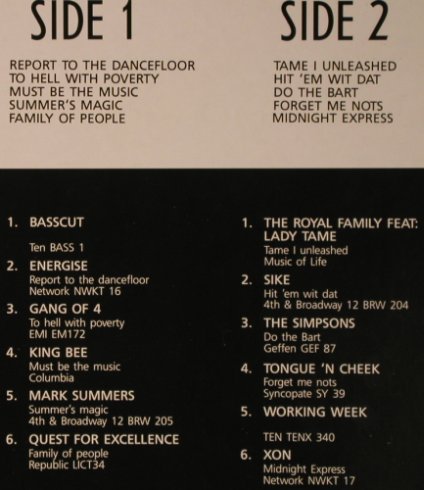 V.A.DMC January 91 - Three: Basscut...XON, DMC (DMC 96-3), UK, 1991 Typ: LP Best.-Nr.: X6519 Preis: 12,50 Euro